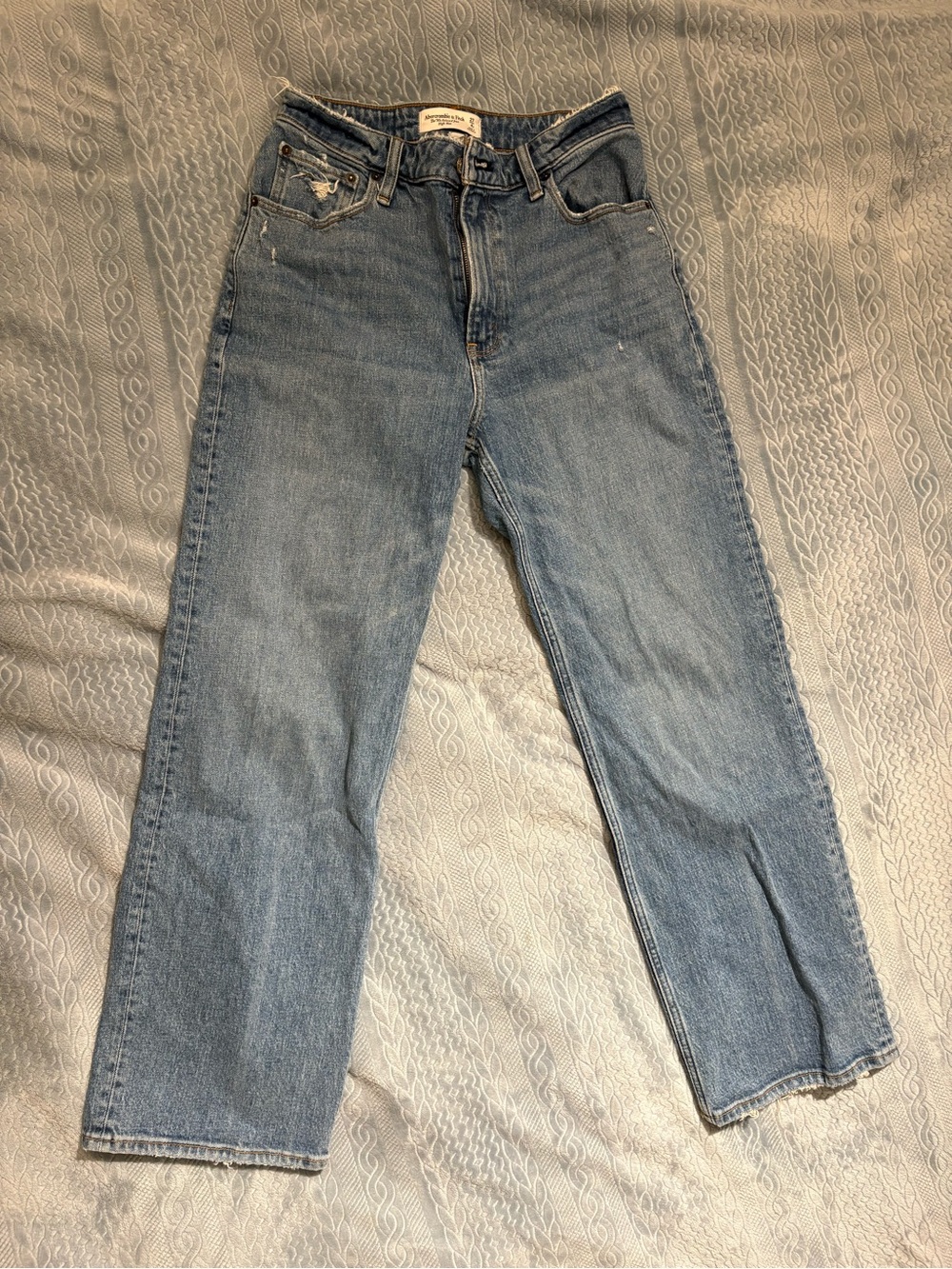 Abercrombie & Fitch Light Blue Straight Leg Jeans